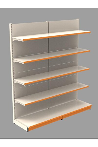 RafBurada 40x75x220 Cm - 40a/30*4 - 2'li Duvar Ünitesi Market Rafı