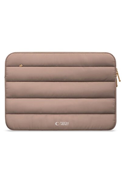 Tech-Protect Fluffy Laptop Sleeve, 15/16 inch, Walnut, Shock-Absorbing