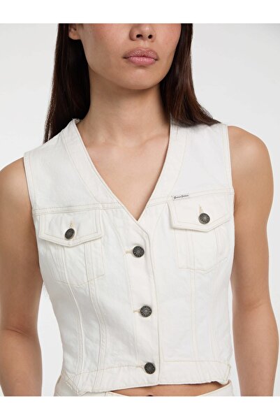Guess Jeans Denim Kadın Yelek