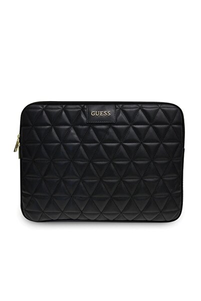 Guess Quilted Black Laptop Sleeve 13" - Elegant & Universal Fit