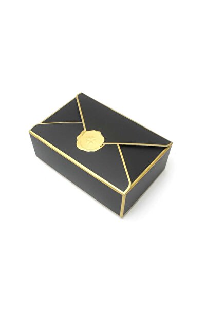 Generic 12 pieces of luxury gift box with an envelope design, black color