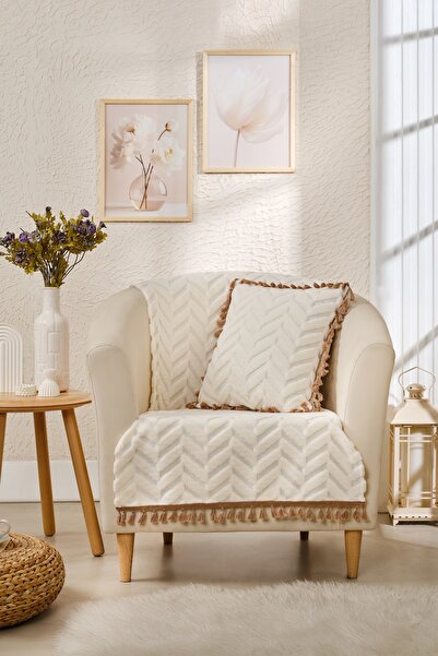 Loselya Single Tufted Bohemian Sofa Cover - Chenille Textured Non-Slip Sofa W...