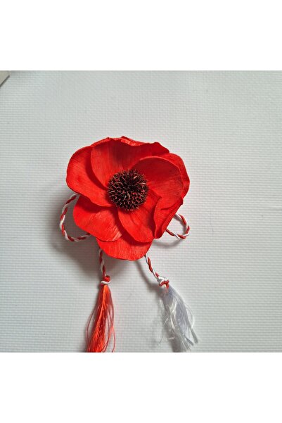 Yellow Tulip Martisor/ brosa cu floare sola nemuritoare,6 cm, martisoare