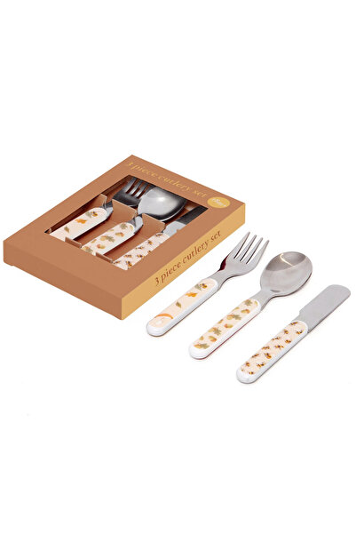 Generic Cutlery Set Animal Craddle Kids Stainless Steel Set