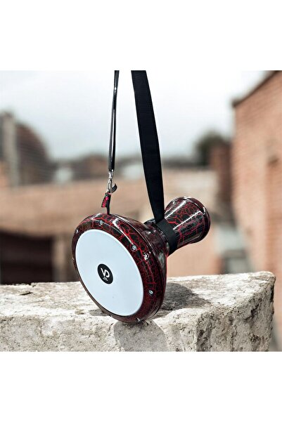 Vatan Kırmızı Çatlak Darbuka | Alüminyum Döküm | Askı + Kılıf + Alyan Anahtar...