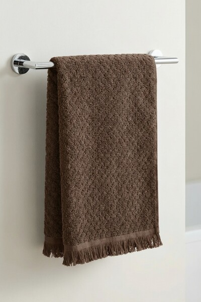 Anılsan Cloud Dark Brown Hand Towel - 50X90 Cm, 230Gr, 100% Cotton