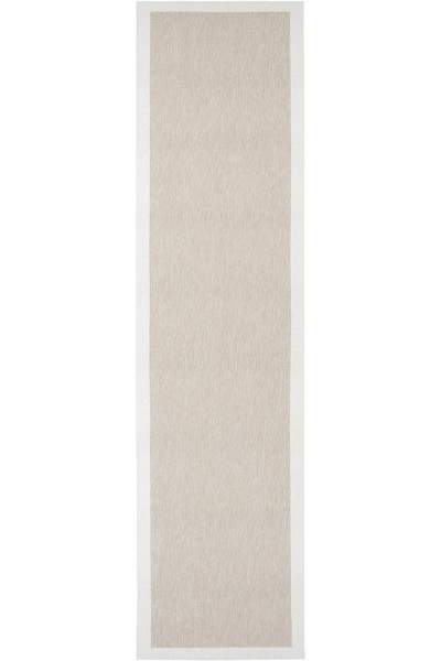 Cool Halı Elena Bej Beyaz Sisal Görünümlü Kaydırmaz Taban Yazlık İnce Uzun Gi...