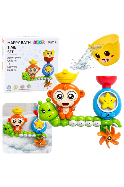 Three top online Monkey Bath Water Toy with Animal Cup