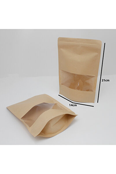 Generic 50 قطعة من أكياس بهارات وقهوة بنافذة شفافة اللون كرتون