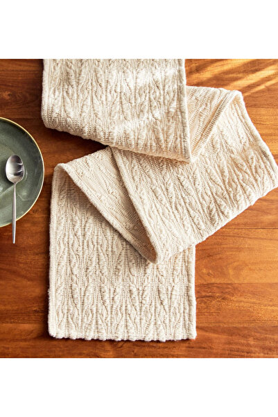 Generic Cotton Jacquard Table Runner - 33 x 160 cm