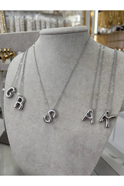 Esra Yılmaz Collection Gümüş Renk A Harf Kolye