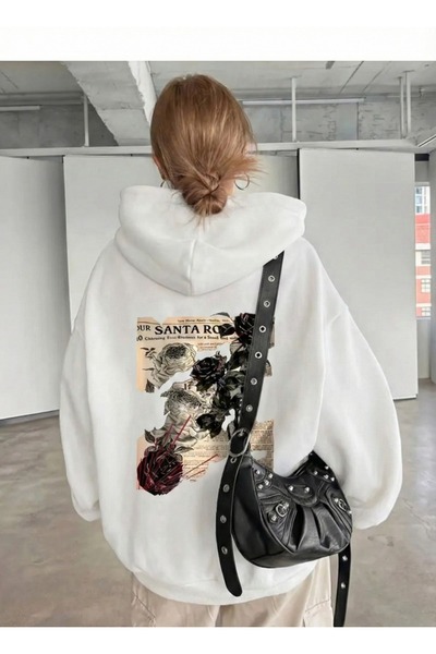 Flaubert -Women's Santa Printed Sweatshirt, 3-Thread Quality Fabric, Oversize...