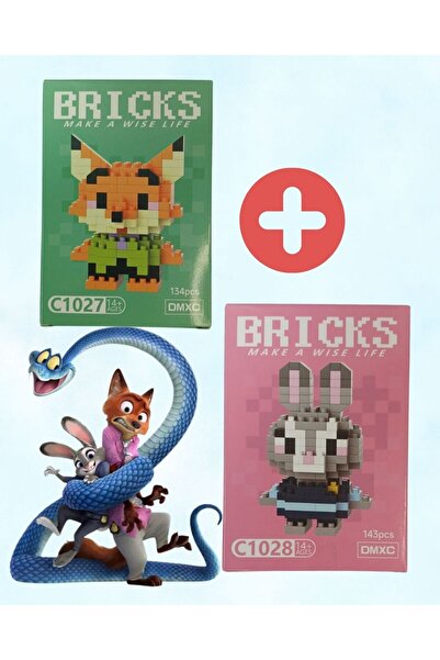 Kidyco.Store Bricks Disney Zootropolis2 Yapboz 3D Puzzle Yapı Oyuncak