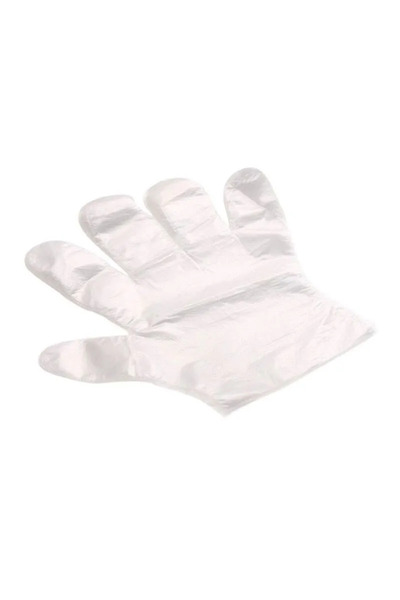 AMBA Set 100 buc Manusi de unica folosinta din polietilena HDPE, marime unive...