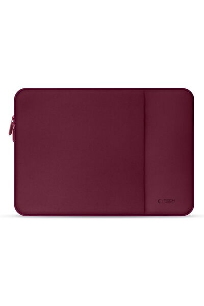 Tech-Protect Mulberry Neoprene Laptop Sleeve 15/16 Inch, Red, Universal Fit