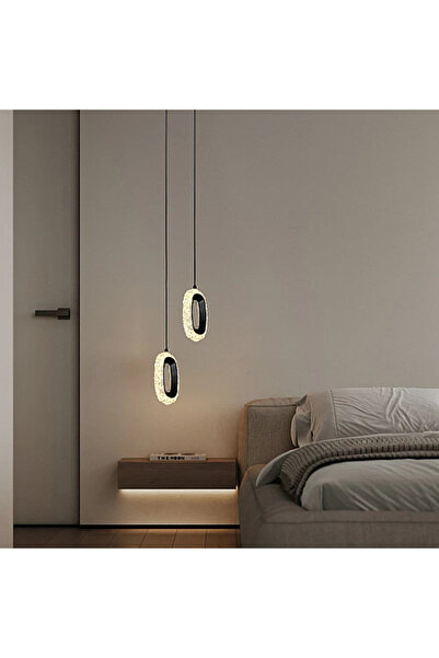 Humer Modern black pendant light with 3 lights, 18 watts