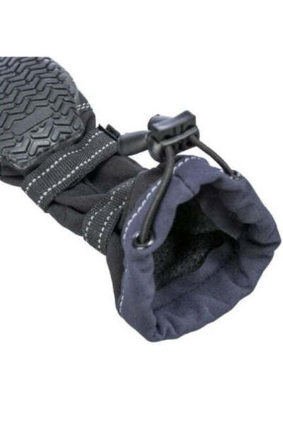 Trixie قطعتان من واقيات الأقدام الطويلة النشطة للكلاب - أسود/متوسط