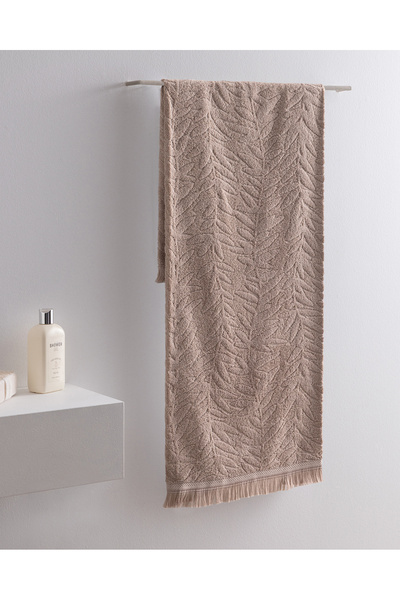 Madame Coco Aurole 100% Cotton Bath Towel - Beige - 70X140 cm