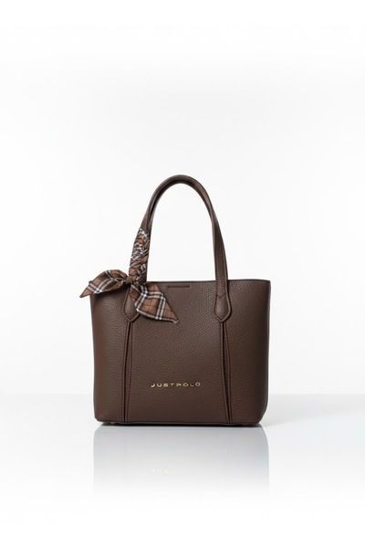 Just Polo Women's Scarf Detailed Shoulder and Hand Bag