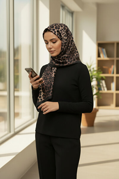 Onur شال - شال جديد من قماش ناعم بنقشة الفهد موسمي منتج عالي الجودة من متجر أ...