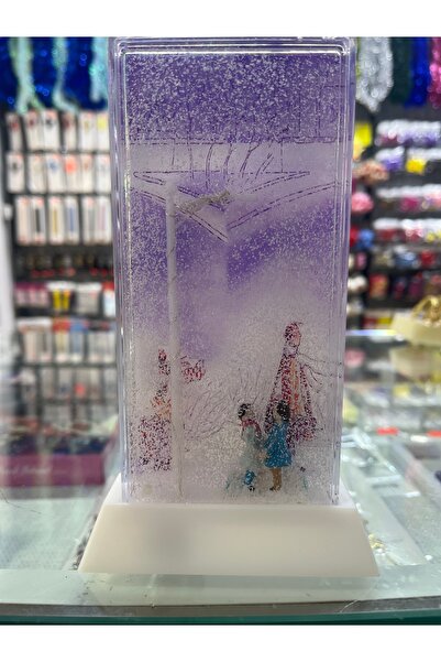 PRC Işıklı Sokak Lambalı Sulu Kar Küresi