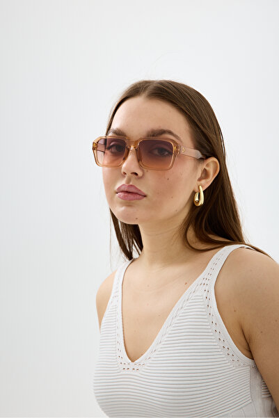 Chunky Frame Abel Unisex New Season Ultra Light Nude Gradient Uv400 Rectangul...