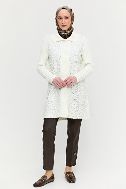 Setrms Çiçek Desenli Triko Hırka