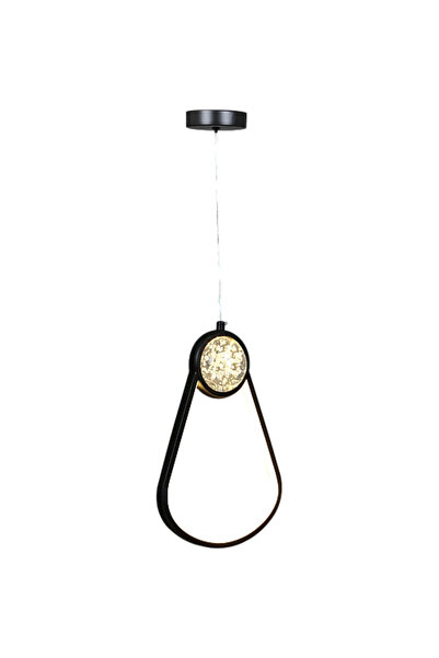 Humer Modern black pendant light with 3 bulbs, 9 watts