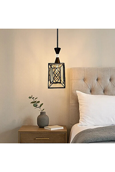 Humer نجف علاقي مودرن اسود E27*1