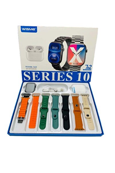 WISME Series 10 Smartwatch Combo: Premium Design, 7+2 Strap Set, Health Monit...