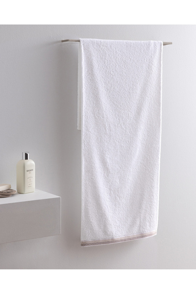 Madame Coco Бавовняний рушник для ванної Topaze - білий/бежевий - 70x140 см