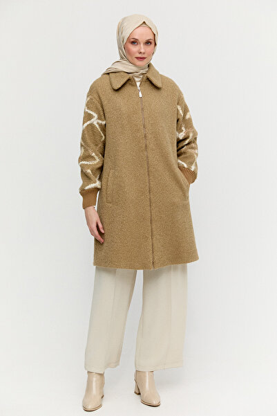 Setrms Ribanalı Fermuarlı Kaban