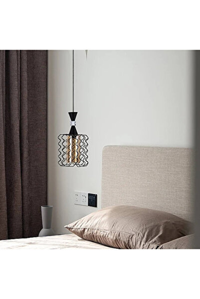 Humer Modern black hanging chandelier E27*1