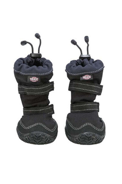 Trixie قطعتان من واقيات الأقدام الطويلة النشطة للكلاب - أسود/مقاس كبير-كبير جدًا