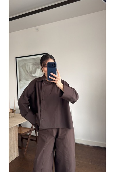 sinemkivanc co REGLAN POPLİN GÖMLEK