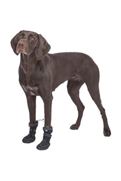 Trixie قطعتان من واقيات الأقدام الطويلة النشطة للكلاب - أسود/مقاس كبير جدًا