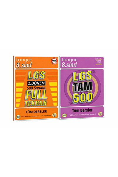 Tonguç Yayınları Tonguç Akademi LGS 1. Dönem Full Tekrar ve LGS Tam 500 Soru ...