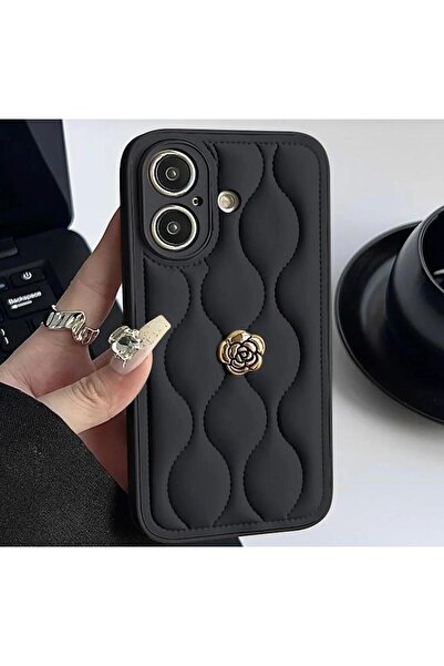 UMD IPHONE 17 UYUMLU DERİ ROSE TASARIMLI KILIF