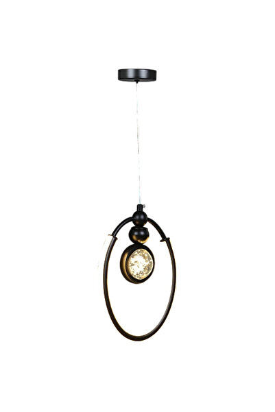 Humer Modern black pendant light with 3 lights, 12 watts