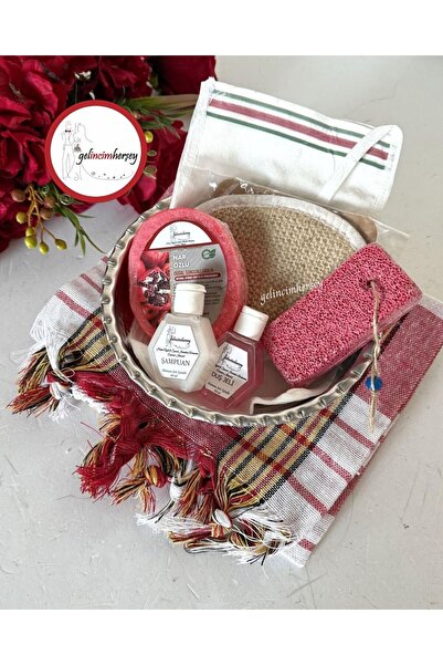 Gelincimherşey 8 Parça Klasik Hediyelik Hamam Seti