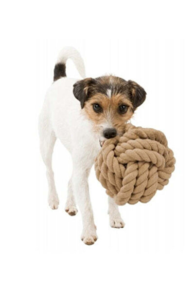 Trixie لعبة كرة حبل للكلاب من بي نورديك - بيج/13 سم