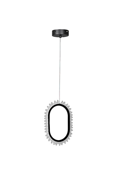 Humer نجف علاقي مودرن اسود لون الانارة 3 اضاءات واط 25