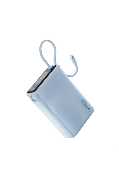 Promate Titan-35W 20000mAh Power Bank with Built-in USB-C Cable,Portable Char...