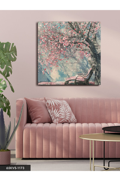 Evinemoda Cherry Blossoms One Piece Square Canvas - Canvas Art Print