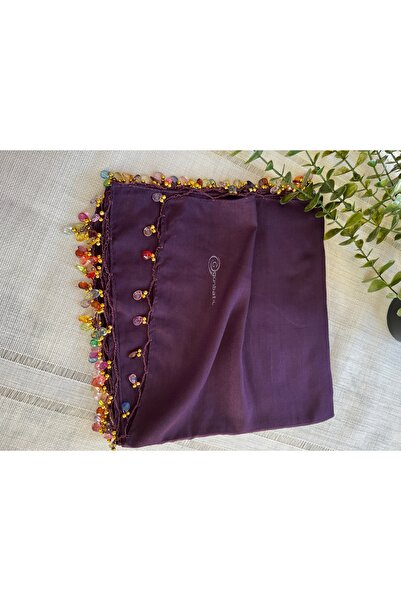 Handmade el işi boncuk işlemeli yazma