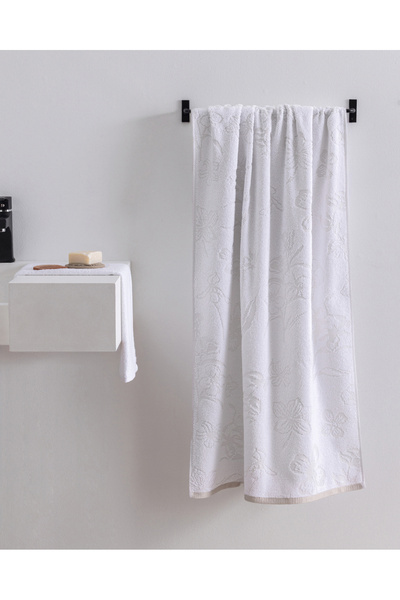 Madame Coco Prosop de baie din bumbac Opale - Bej - 70x140 cm