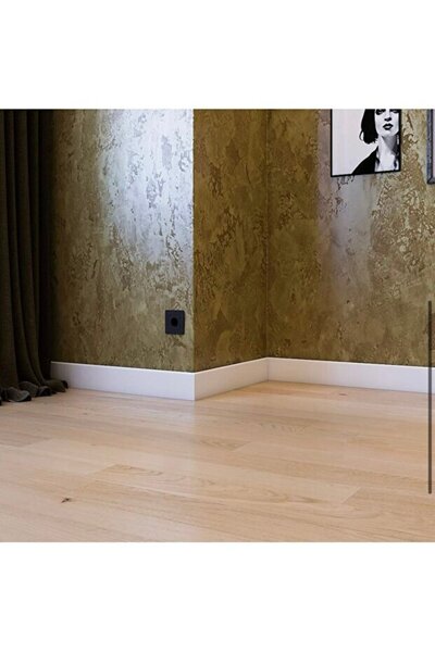 balkanlarparke SÜPÜRGELİK YALI T 14 MDF ÜZERİ LAKE PVC (14cmx15mmx250cm)