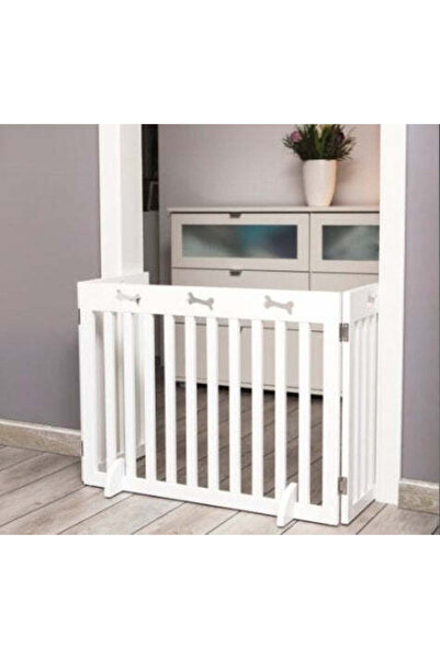 Trixie حاجز خشبي أبيض ثلاثي الأجزاء للكلاب 61 سم