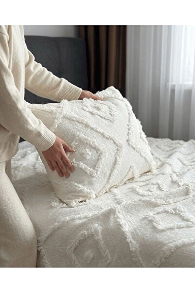 miar home perde tekstil طقم غطاء سرير شانيل نورديك 250 × 260 سم - موديل فالون...