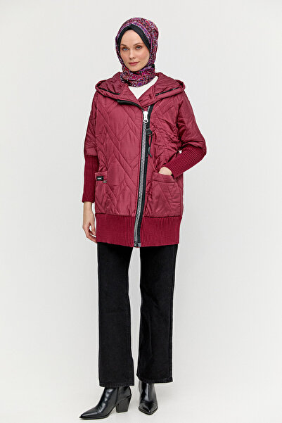 Setrms Kapüşonlu Sportif Kapitone Kaban